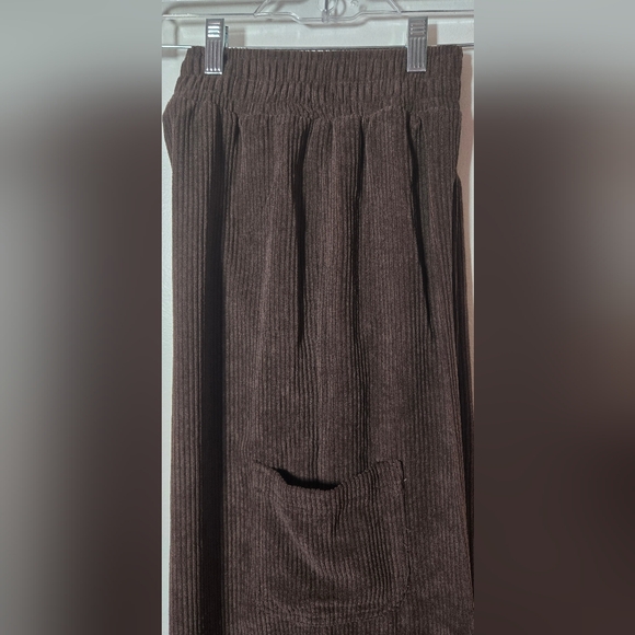 SO Goods For Life Womens Brown Corduroy High Rise Wide Leg Pants XS - Picture 15 of 16